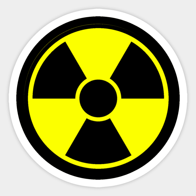 Radioactive Sticker by Celtic Morrigan